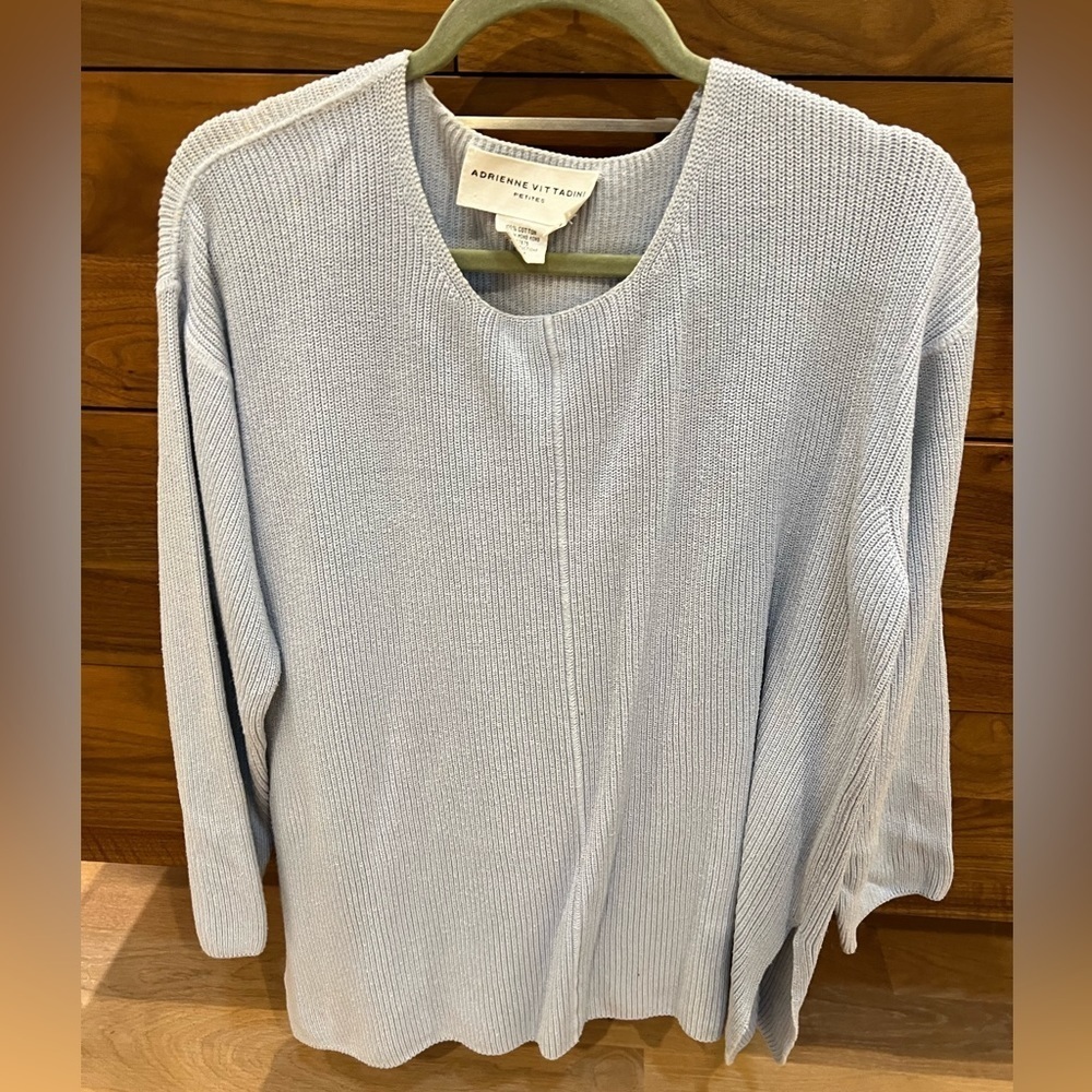 Adrienne Vittadini petites size medium - light blue sweater
